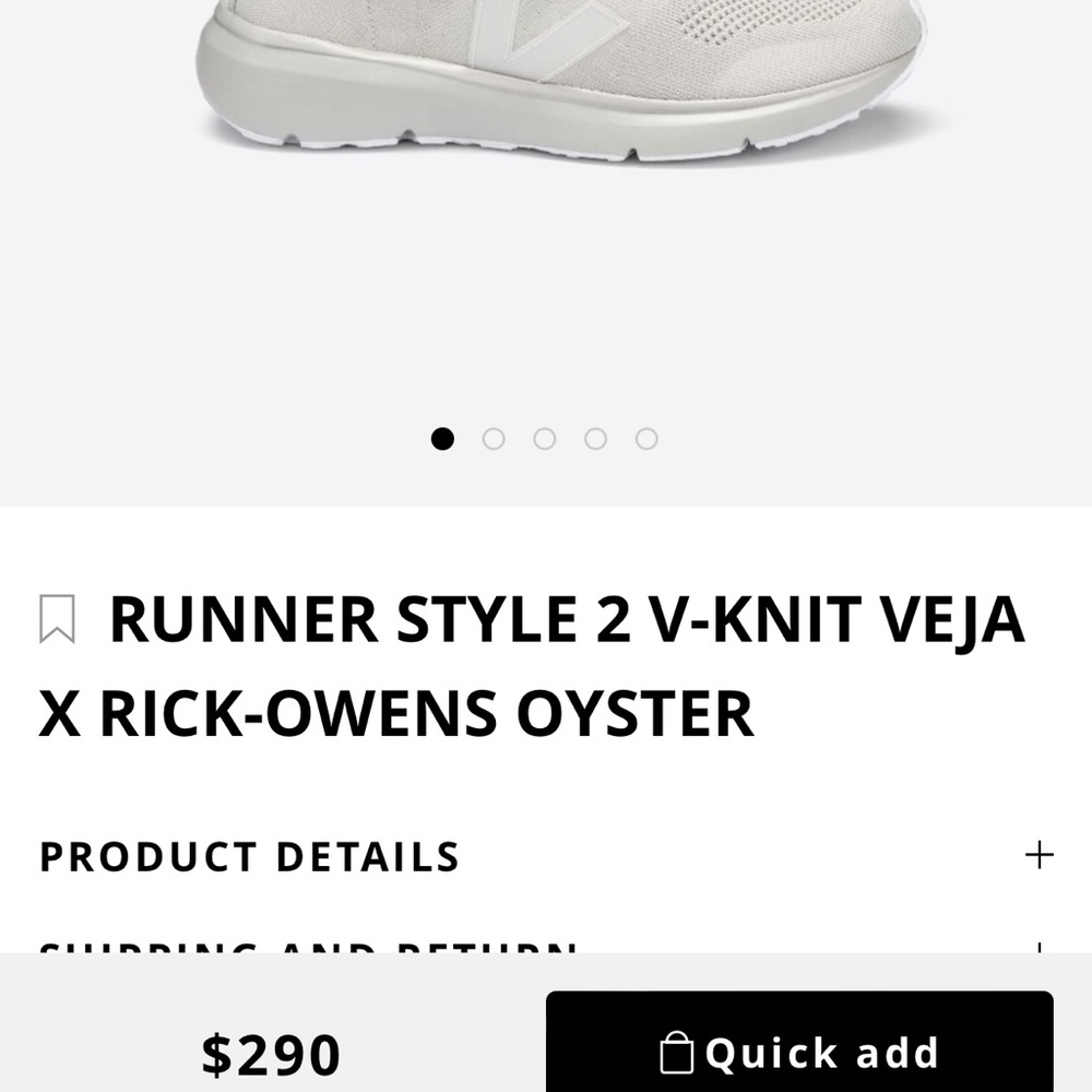 ๐ VEJA x Rick Owens Sneakers ๐ - Picture 11 of 11